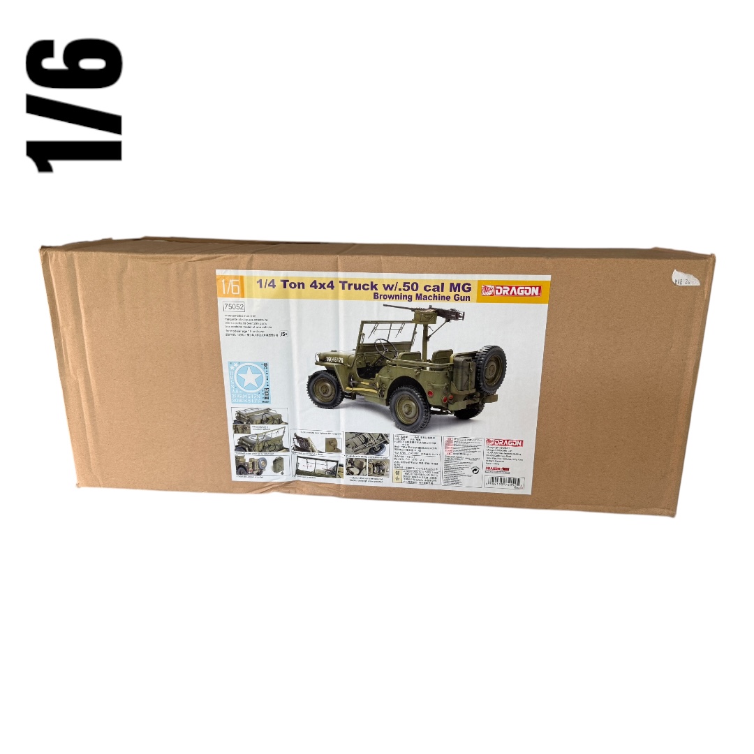  Product image 2 of the product “Willys Jeep 4x4 1:6 with Cal 50 Mg (Modelkit) ”