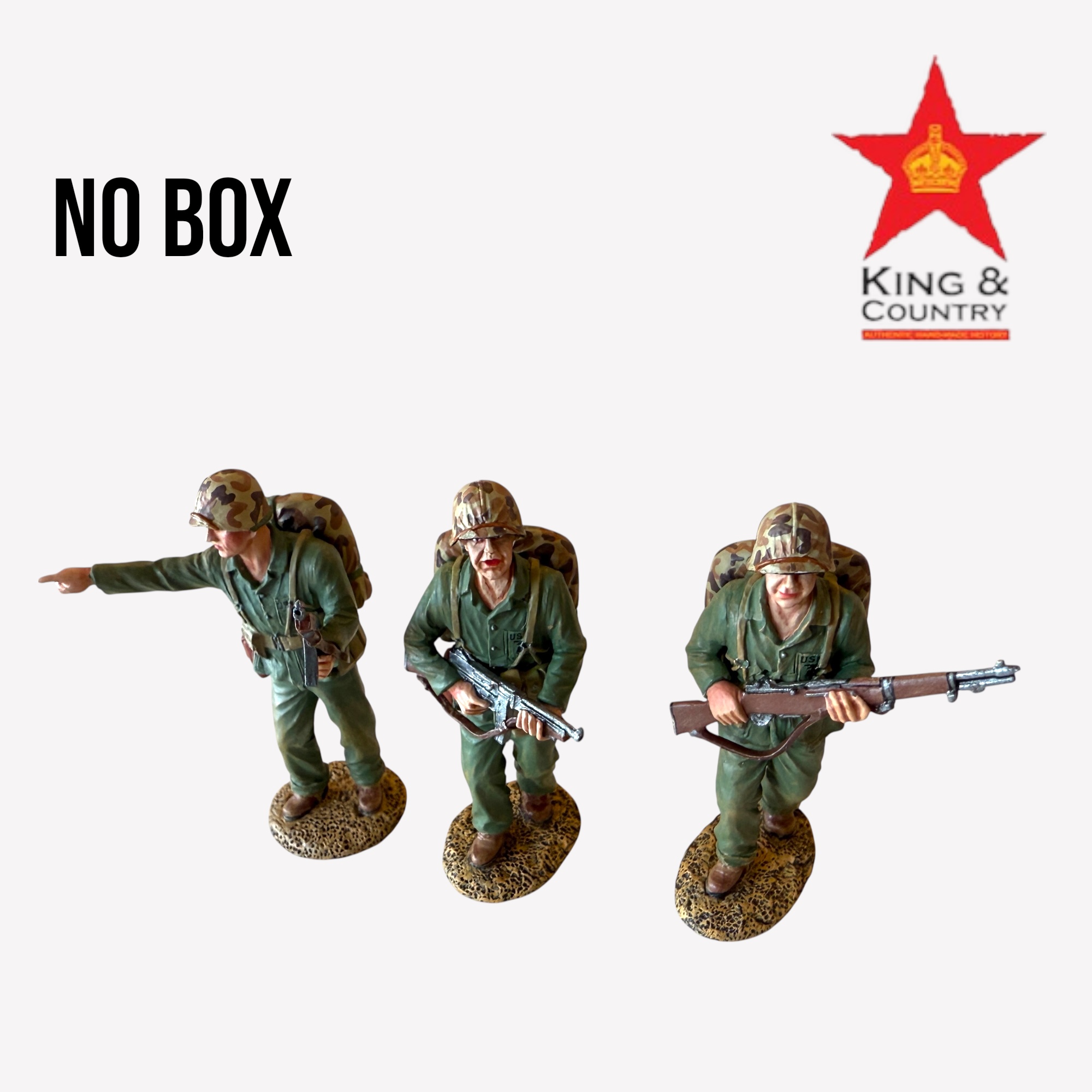  Product image 2 of the product “3 USMC Figures   NO BOX ”