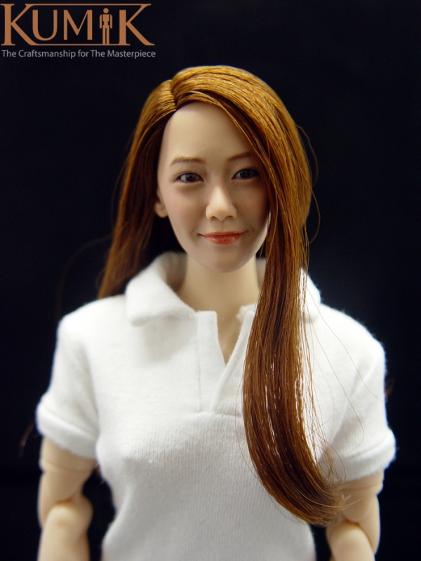  Product image 2 of the product “Asian Female Headsculpt (with implanted hair) KM005 ”