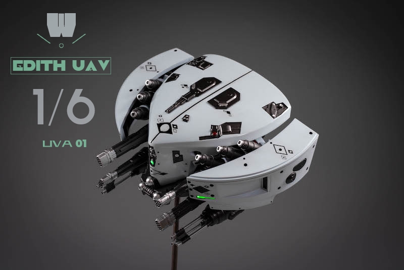  Product image 2 of the product “LED Light Up Edith UAV Drone (Grey) 1/6 ”
