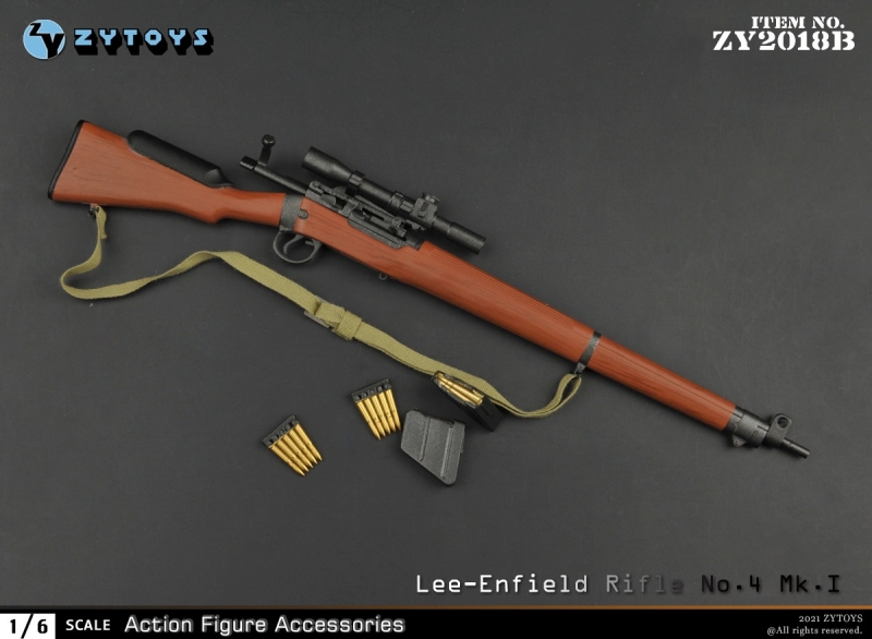  Product image 2 of the product “1/6 Lee Enfield No.4 MK.1 Rifle (Brown) ”