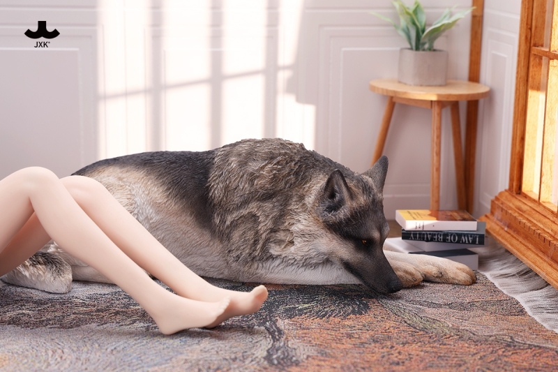  Artikelbild 2 des Artikels “1/6 Scale Schäferhund liegend (Grau) “