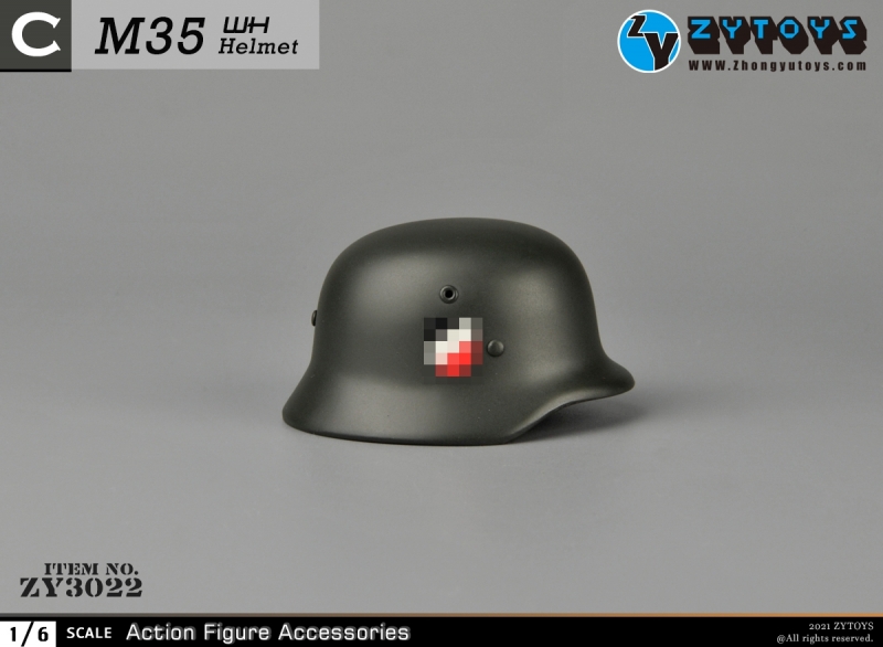  Artikelbild 2 des Artikels “M35 Helm in Metal (2 Abzeichen olive) 1/6 “