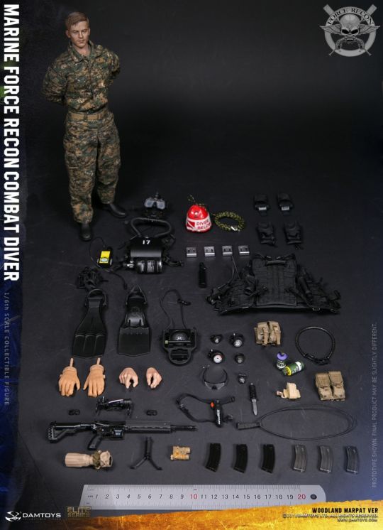  Artikelbild 2 des Artikels “Marine Force Recon Combat Diver (Woodland Marpat Version) (Woodland Marpat Version) “