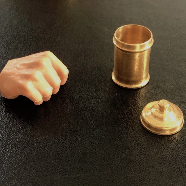  Artikelbild 2 des Artikels “1:6 handgefertigt Messingdose mit Deckel “