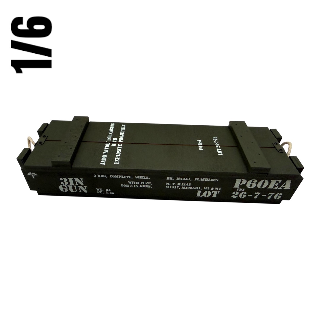  Artikelbild 2 des Artikels “M4A3 Sherman 76mm Gun M62A1 HE Ammo Crate (2 Ammo Metal) “