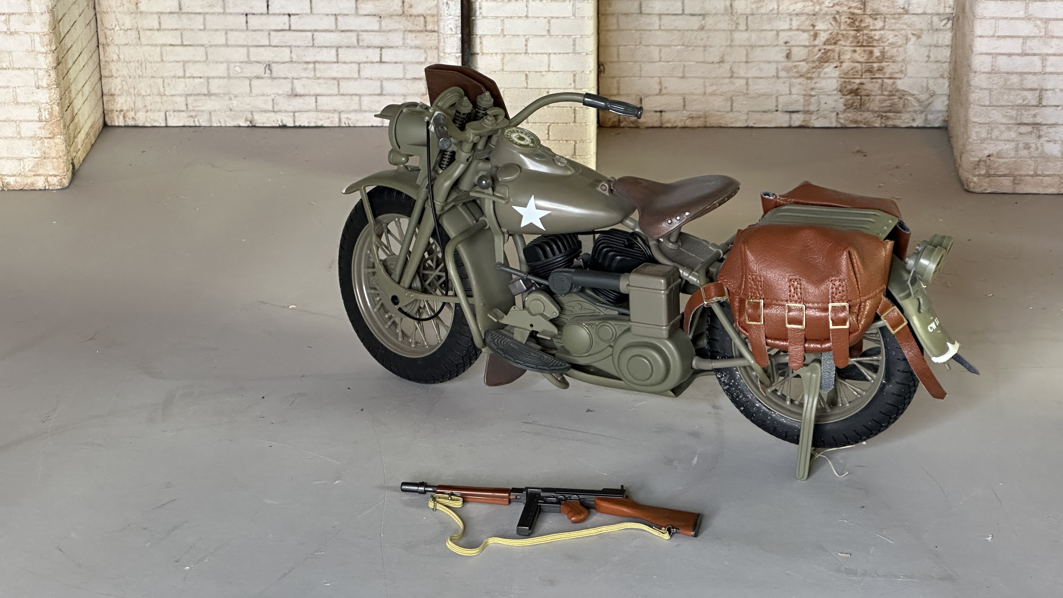  Product image 2 of the product “US Army WWII Harley-Davidson Motorcycle (Olive Drab) Used ”