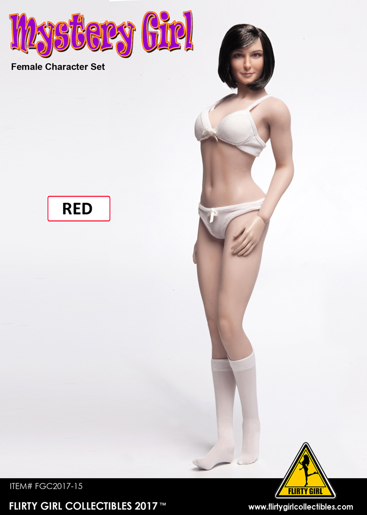  Artikelbild 2 des Artikels “Mystery Girl  Set (Red) Maßstab 1:6 mit Kopf “