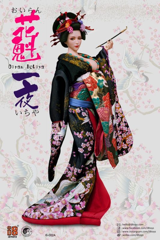  Artikelbild 2 des Artikels “Oiran Ichiya - (Black) Long Furisode w/ Head - in 1:6 scale “