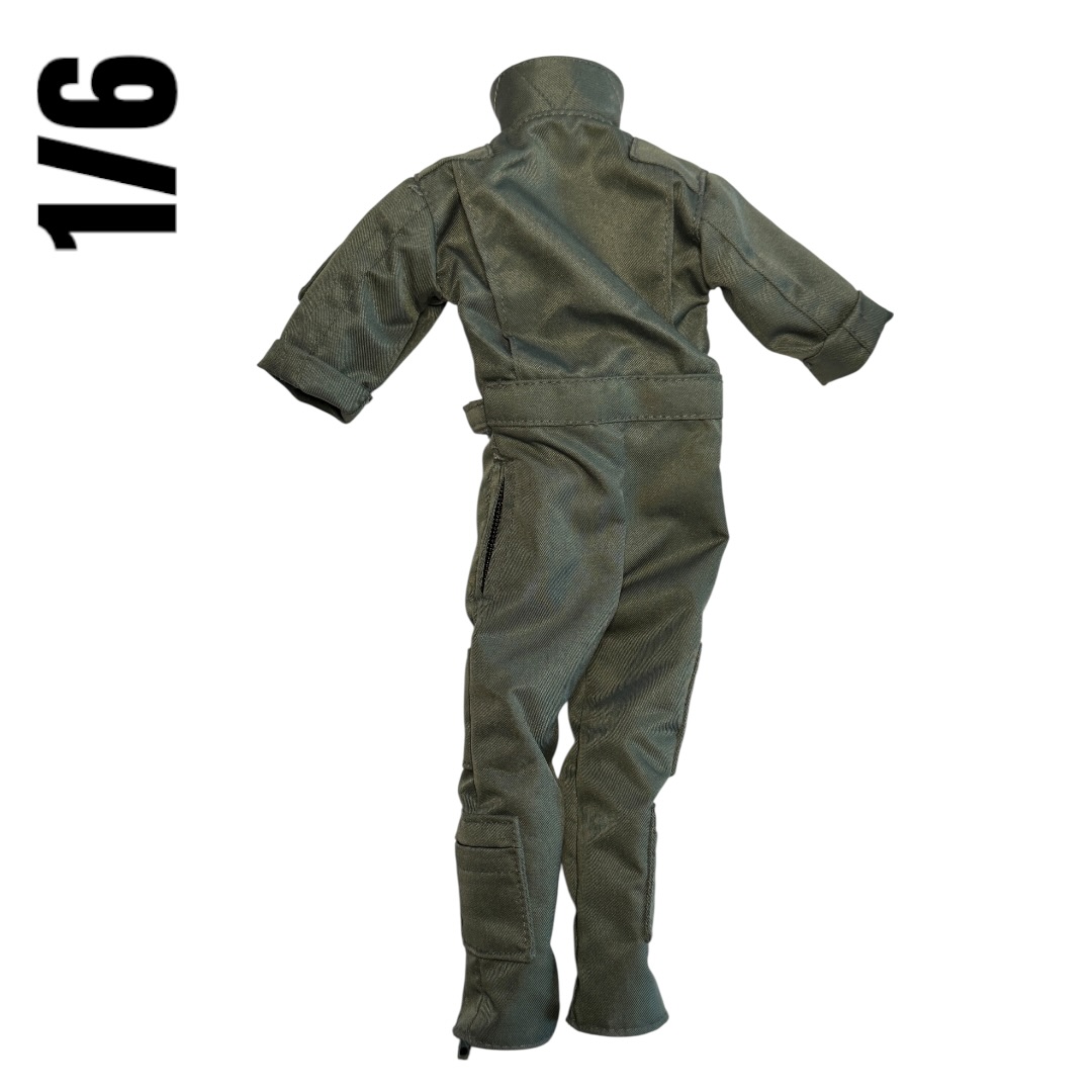  Product image 2 of the product “Coveralls Flight Suit- Shortarm  (Olive Drab) 1/6 ”
