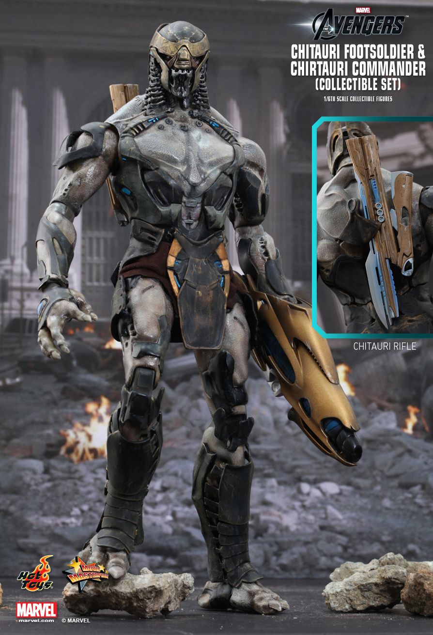  Product image 2 of the product “CHITAURI FOOTSOLDIER AND CHITAURI COMMANDER COLLECTIBLE FIGURES SET ”