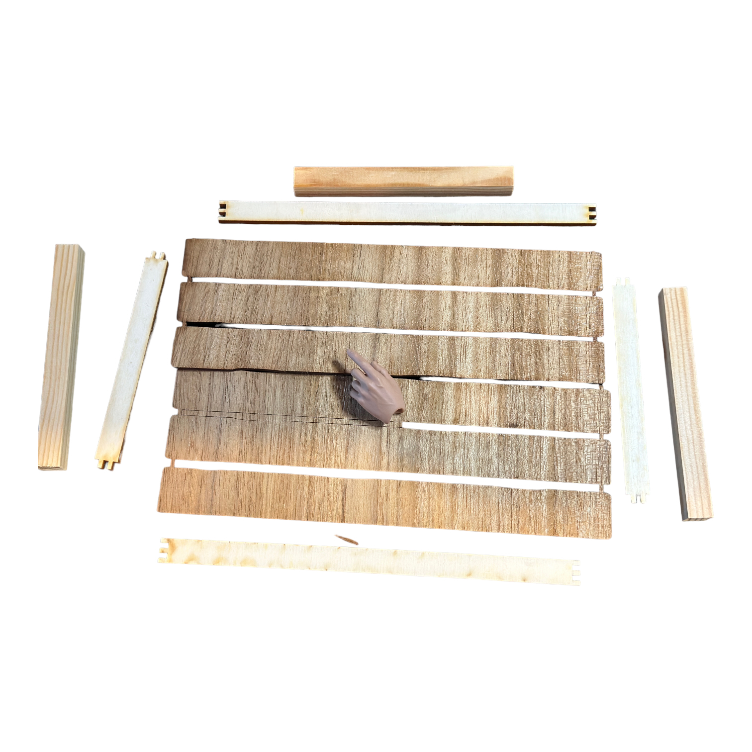  Artikelbild 2 des Artikels “Tisch , braun, 1:6 holz (Bausatz) “