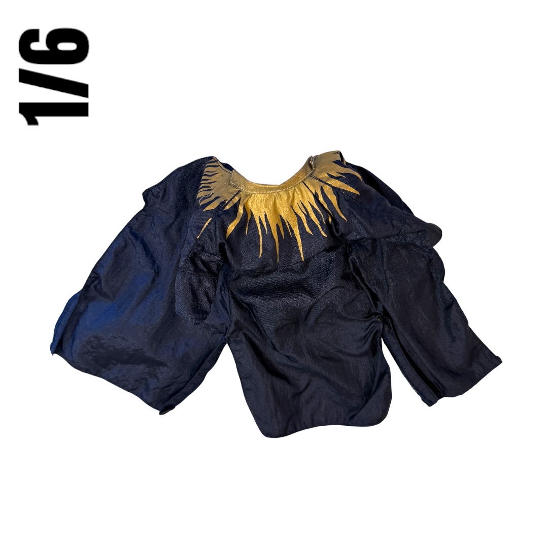  Artikelbild 2 des Artikels “1/6 Wizard Robe – Dunkelblau mit goldenem Flammenmuster “