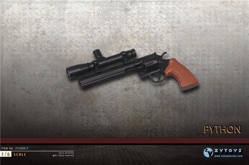  Artikelbild 2 des Artikels “Python Pistol (Black) Kunststoff im Maßstab 1:6 “