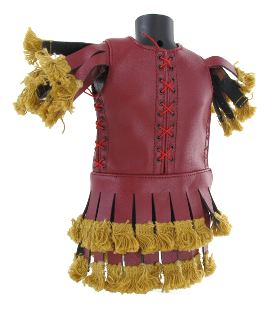  Product image 2 of the product “Roman Legionary Pteruges Leather Tunic (Red) 1/6 ”