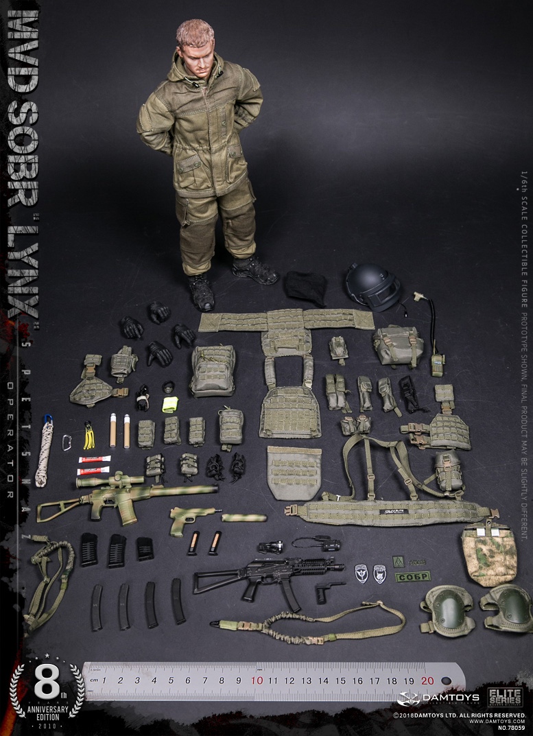  Product image 2 of the product “1/6 Russian Spetsnaz MVD - SOBR Lynx (8th Anniversary Edition) ”