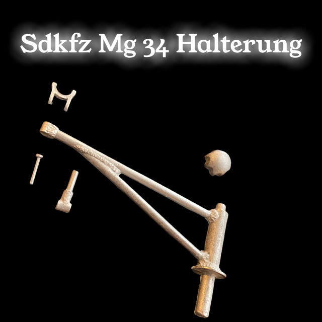  Artikelbild 2 des Artikels “SDKFZ MG 34 Halterung hinten  in Metal Bausatz “