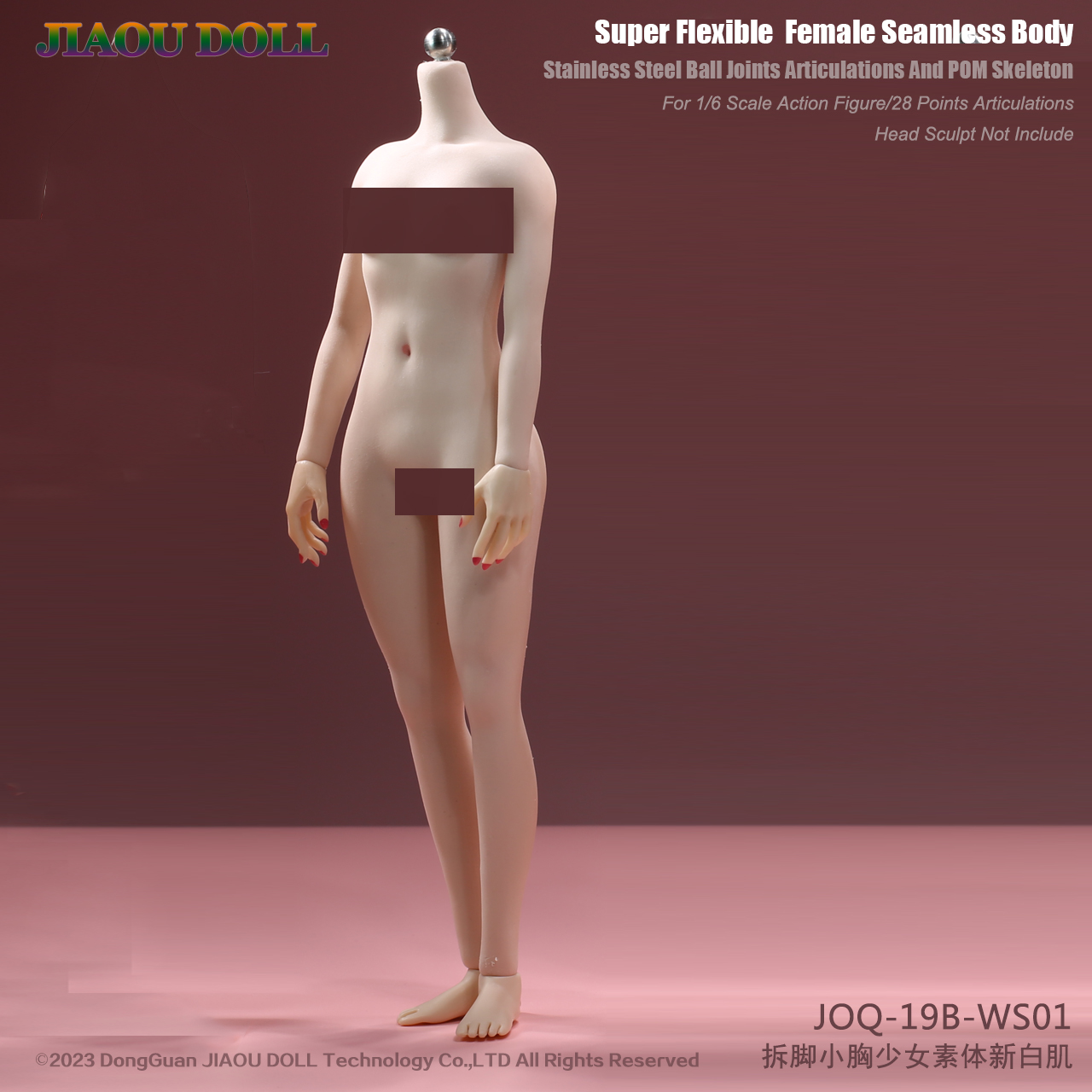  Product image 2 of the product “Female  Seamless Body -small Bust - (New White) 1:6 ”