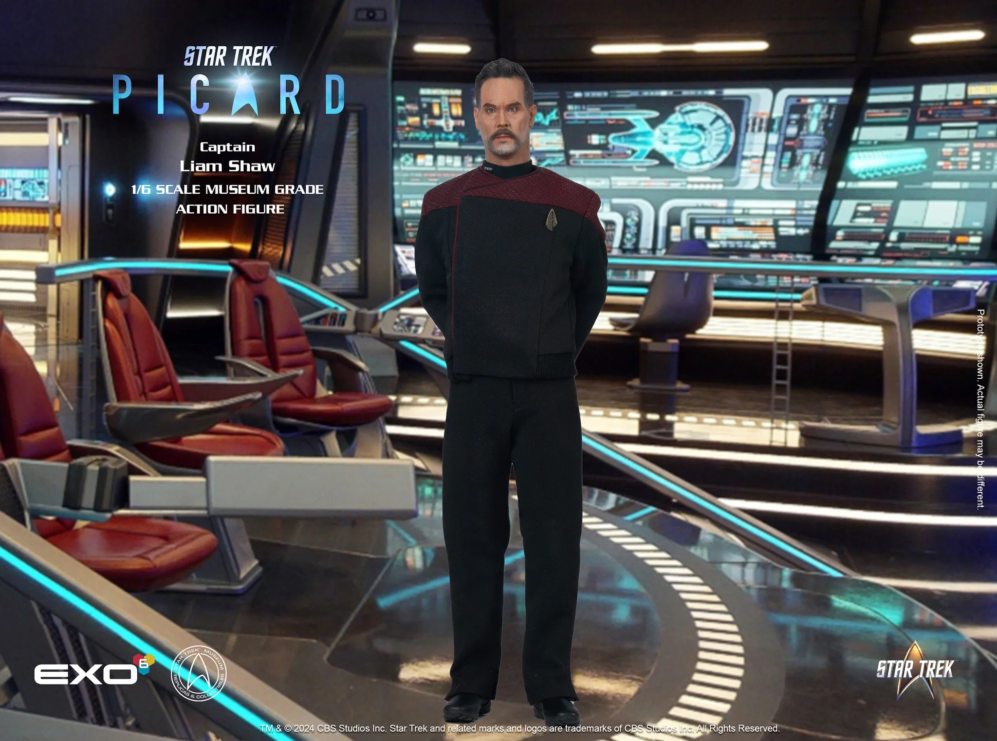  Product image 2 of the product “Captain Liam Shaw - Picard 1:6 scale ”