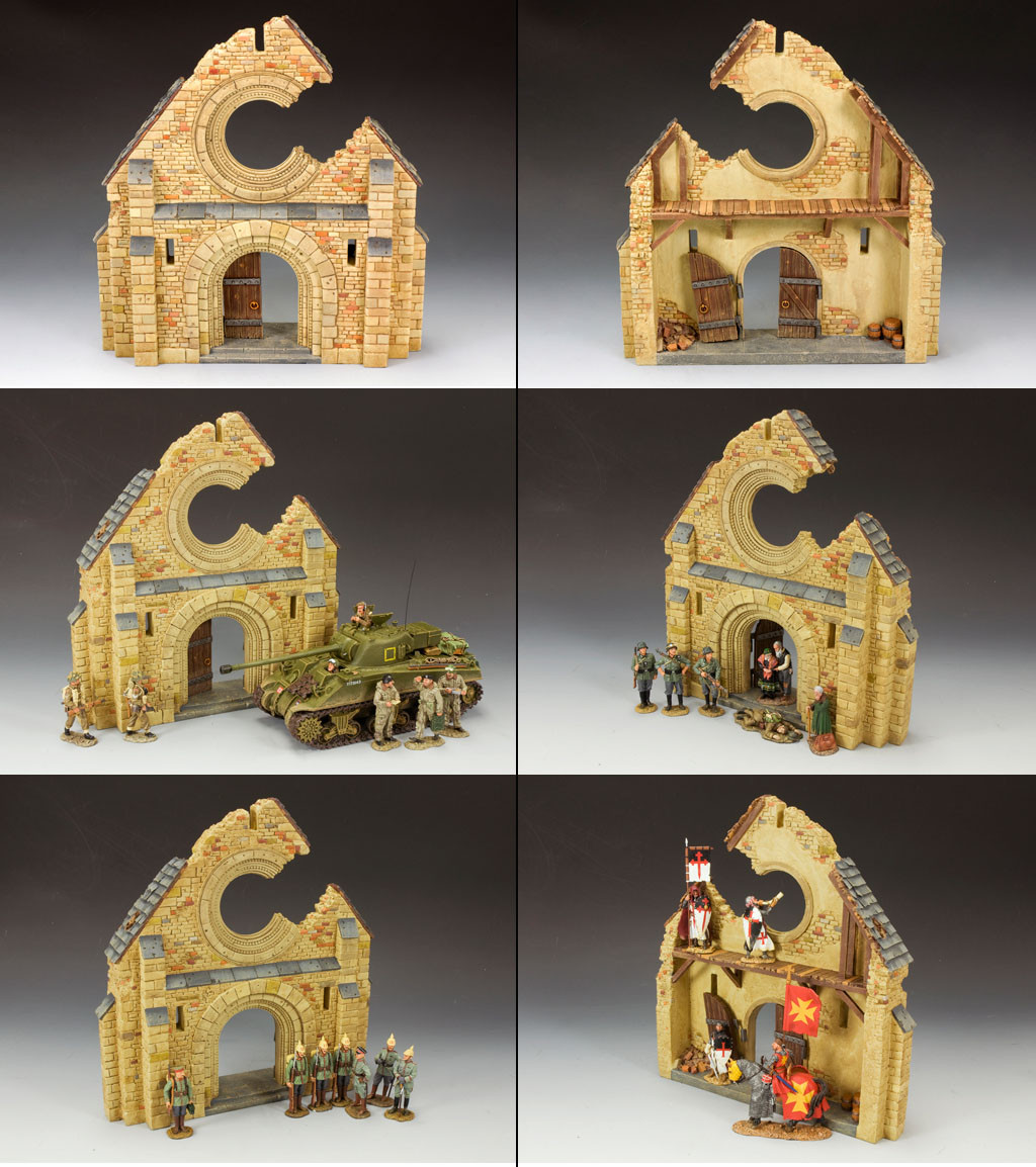  Artikelbild 2 des Artikels “BATTLE SCARRED NORMANDY CHURCH FACADE “