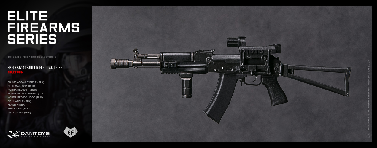  Product image 2 of the product “1/6 SPETSNAZ ASSAULT RIFLE -BLK- AK105 ”