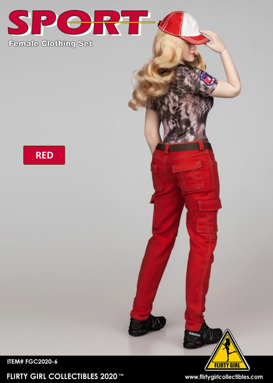  Artikelbild 2 des Artikels “Sport Female Clothing Set (Red)  1:6 “