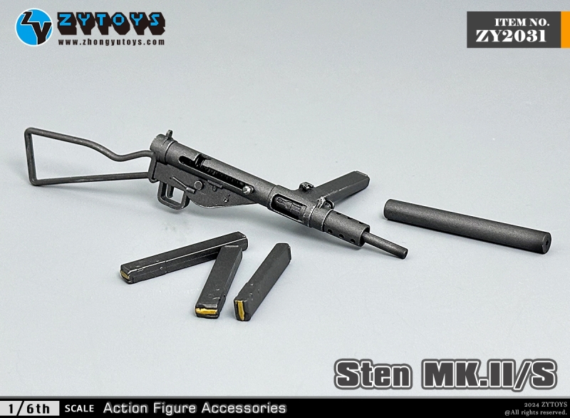  Product image 2 of the product “Sten MK II/S Submachine Gun (Black) 1/6 ”