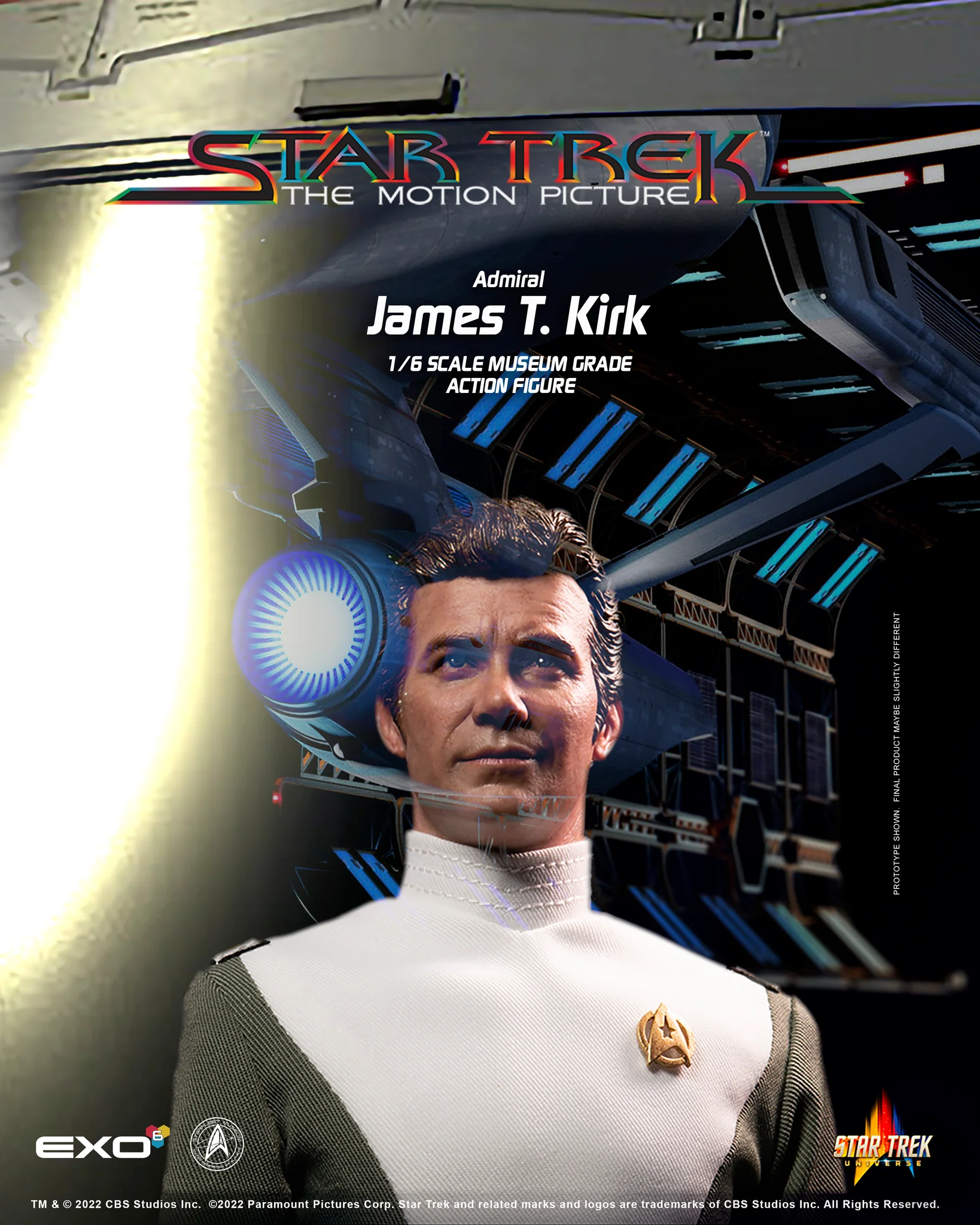  Product image 2 of the product “ADMIRAL JAMES TIBERIUS KIRK Star Treck original Serie 1:6 scale ”