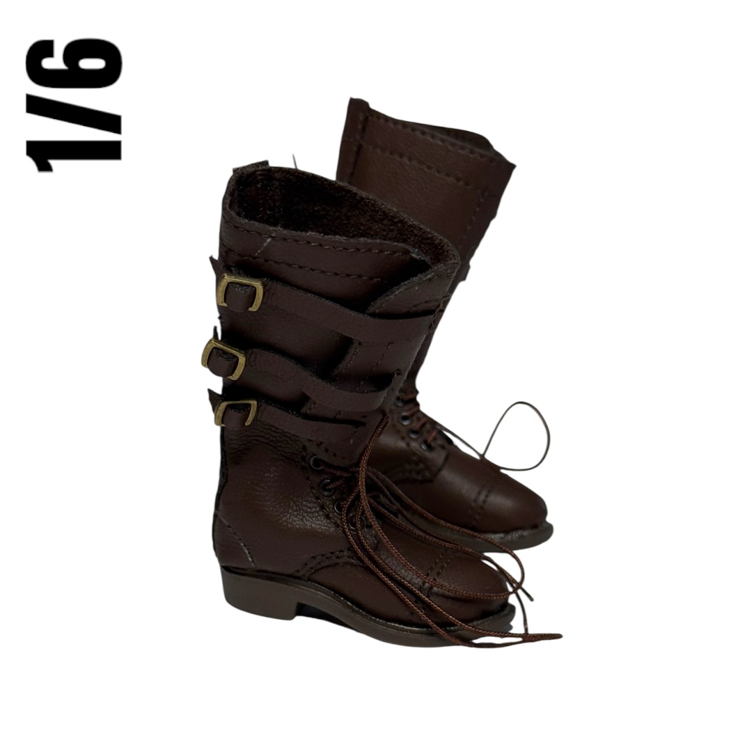  Product image 2 of the product “Cavalry Elk Hide Legging Top Laced Riding Boots (Brown) ”