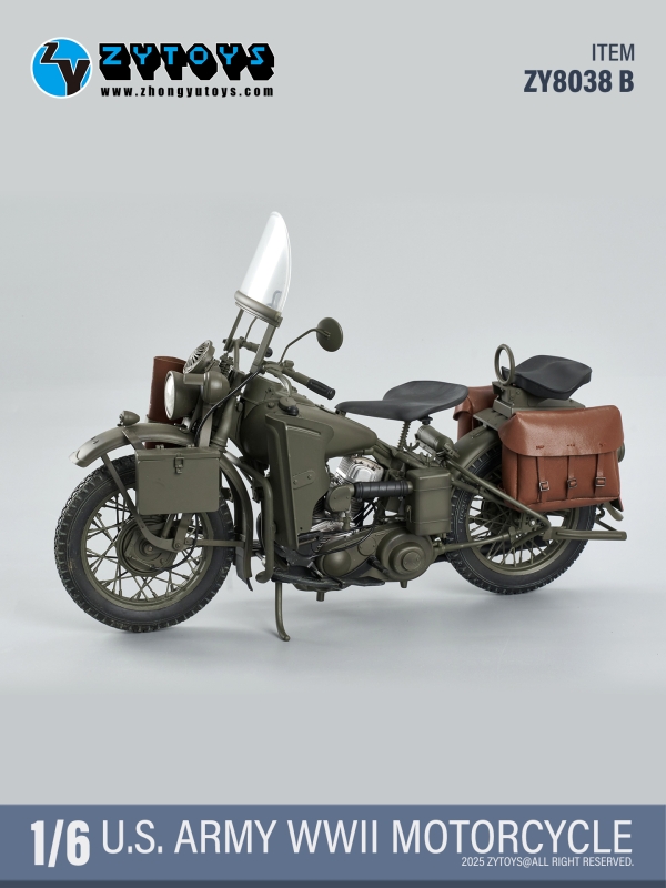  Artikelbild 2 des Artikels “US Army WWII Harley-Davidson Motorcycle (Olive Drab) 1/6 “