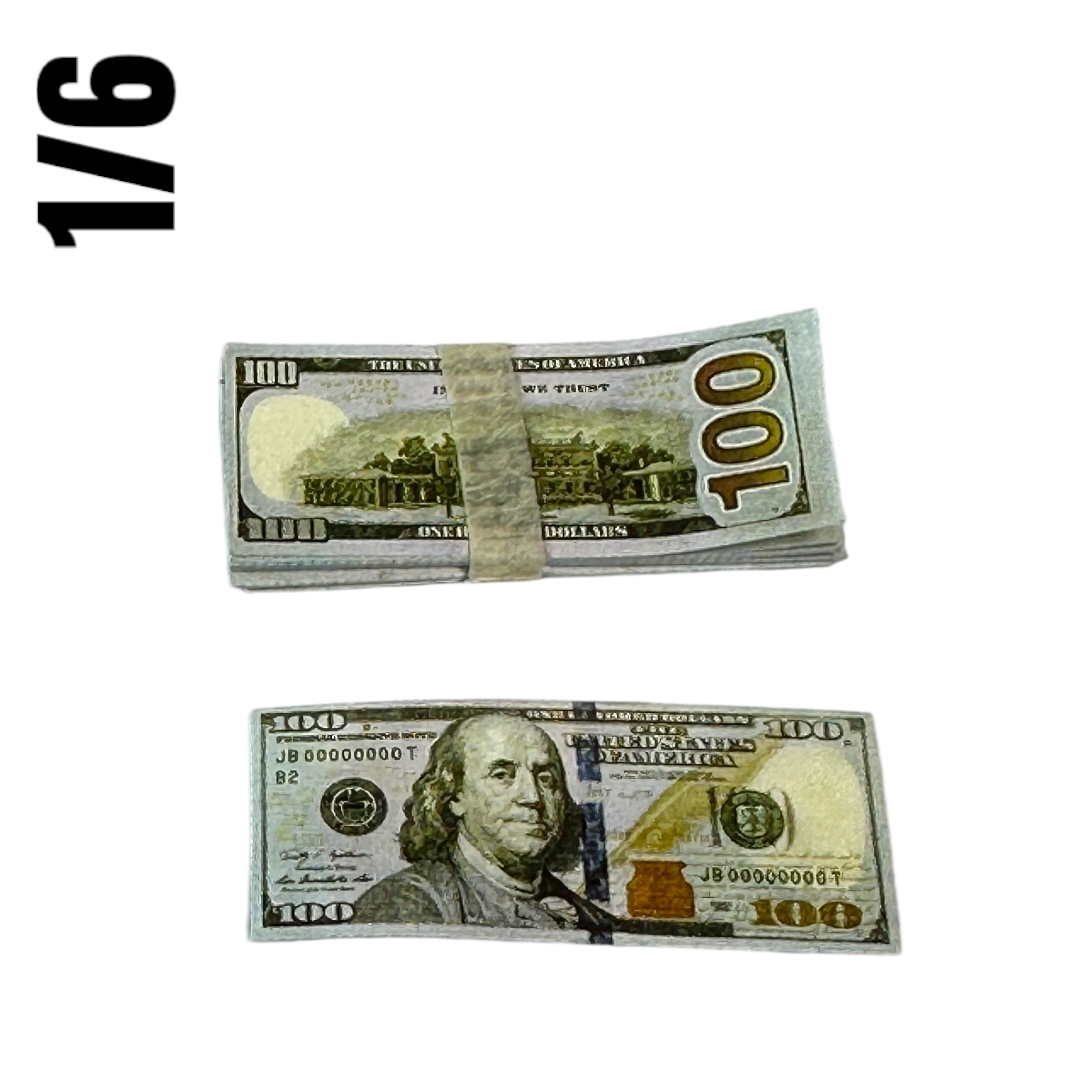  Product image 2 of the product “US Dollar bill  100 US double sided print 1/6 (1) ”