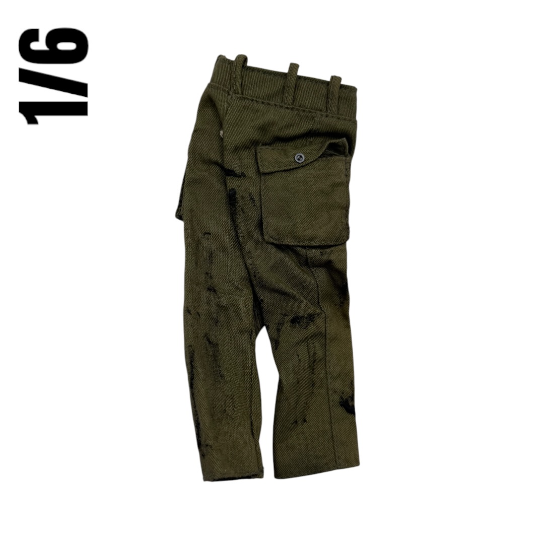  Artikelbild 2 des Artikels “1/6 Korean War U.S. Army Field Trousers – Weathered Olive Drab “