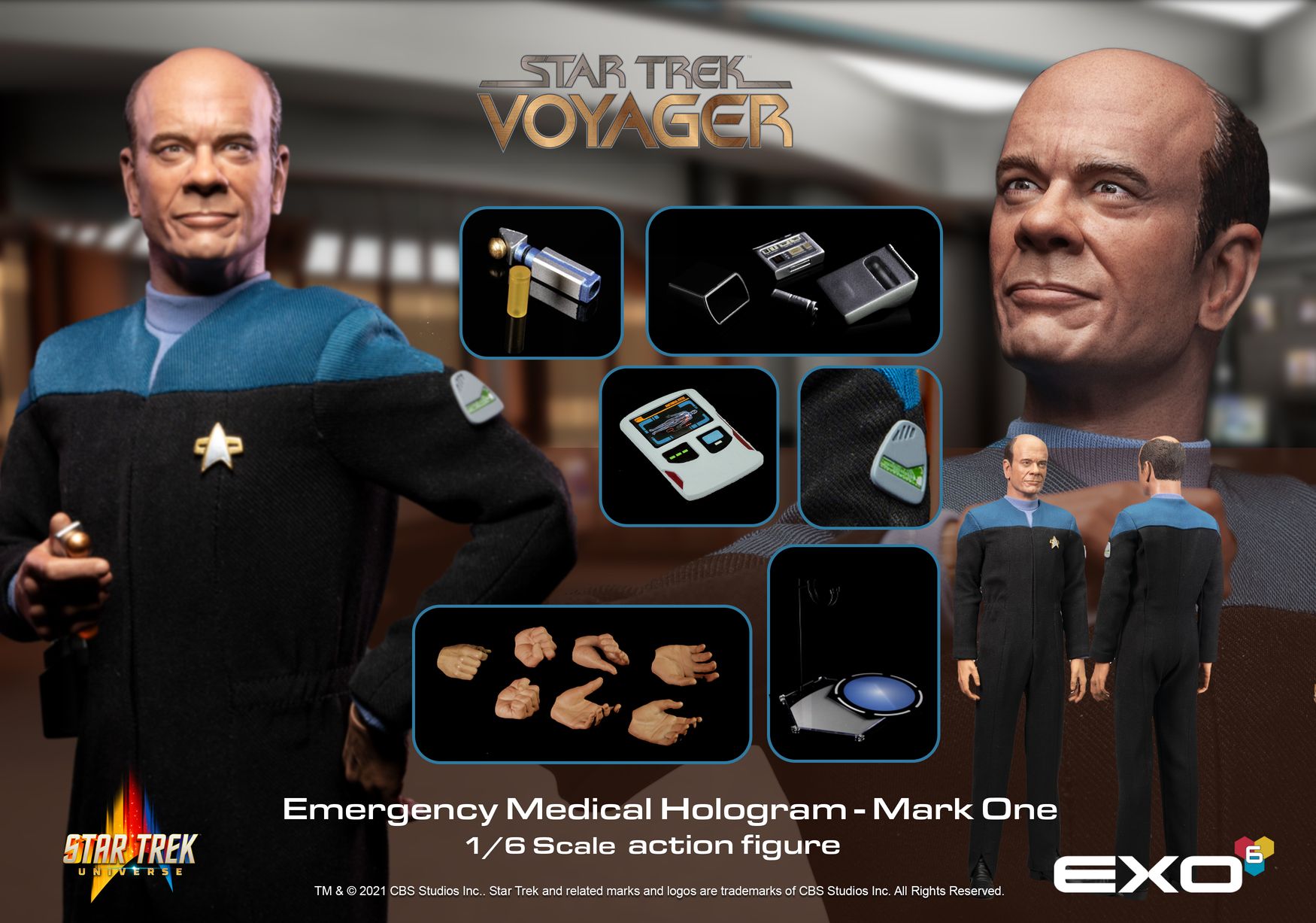  Product image 2 of the product “THE DOCTOR (EMERGENCY MEDICAL HOLOGRAM) - Star Trek: Voyager - 1:6 scale ”