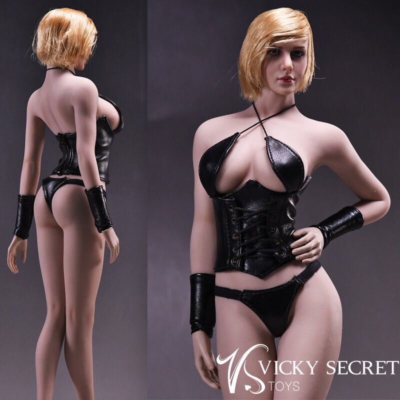 Product image 2 of the product “1/6 Female Leather Set black ”
