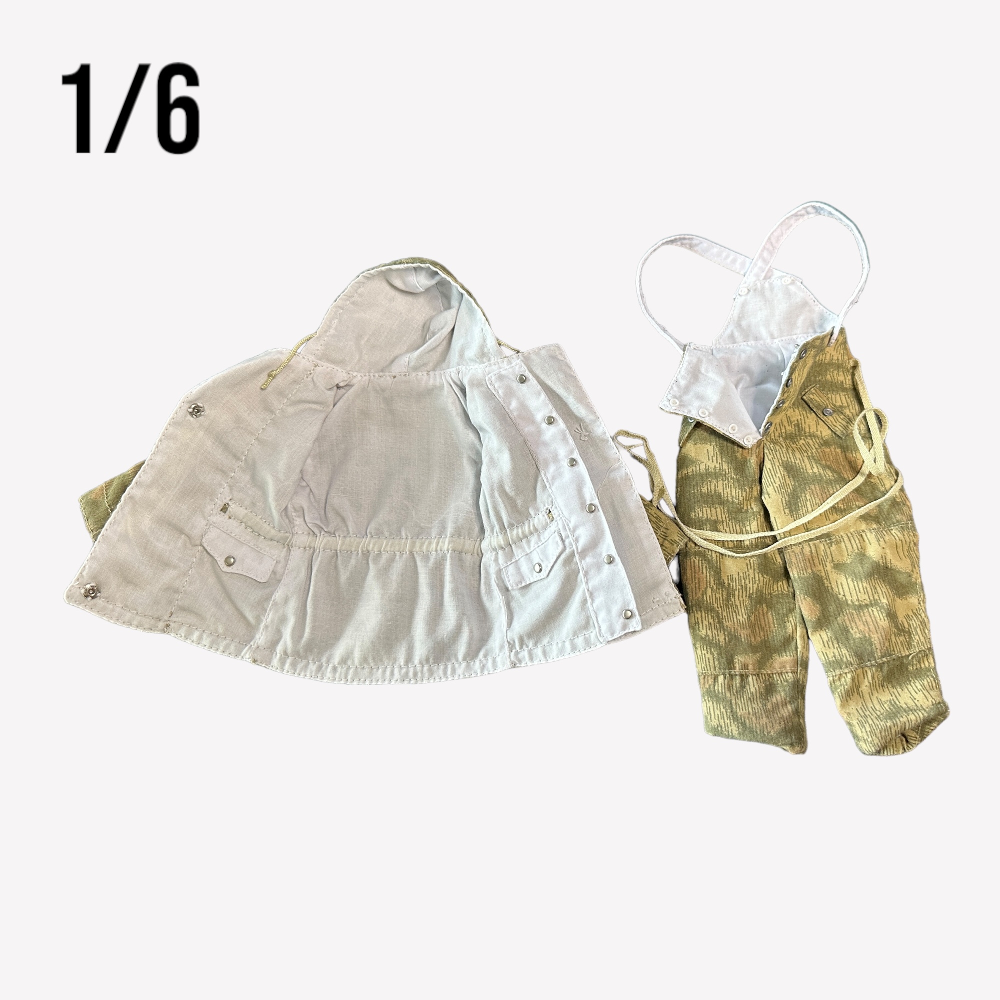  Artikelbild 2 des Artikels “Winterparka, Winterhose in Sumpftarn wendbar innen weiss! 1:6 “