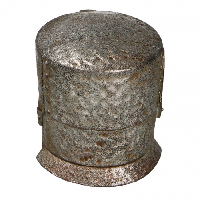  Product image 2 of the product “Worn Diecast Knight Templar Bachelor Helmet (Grey) 1/6 ”