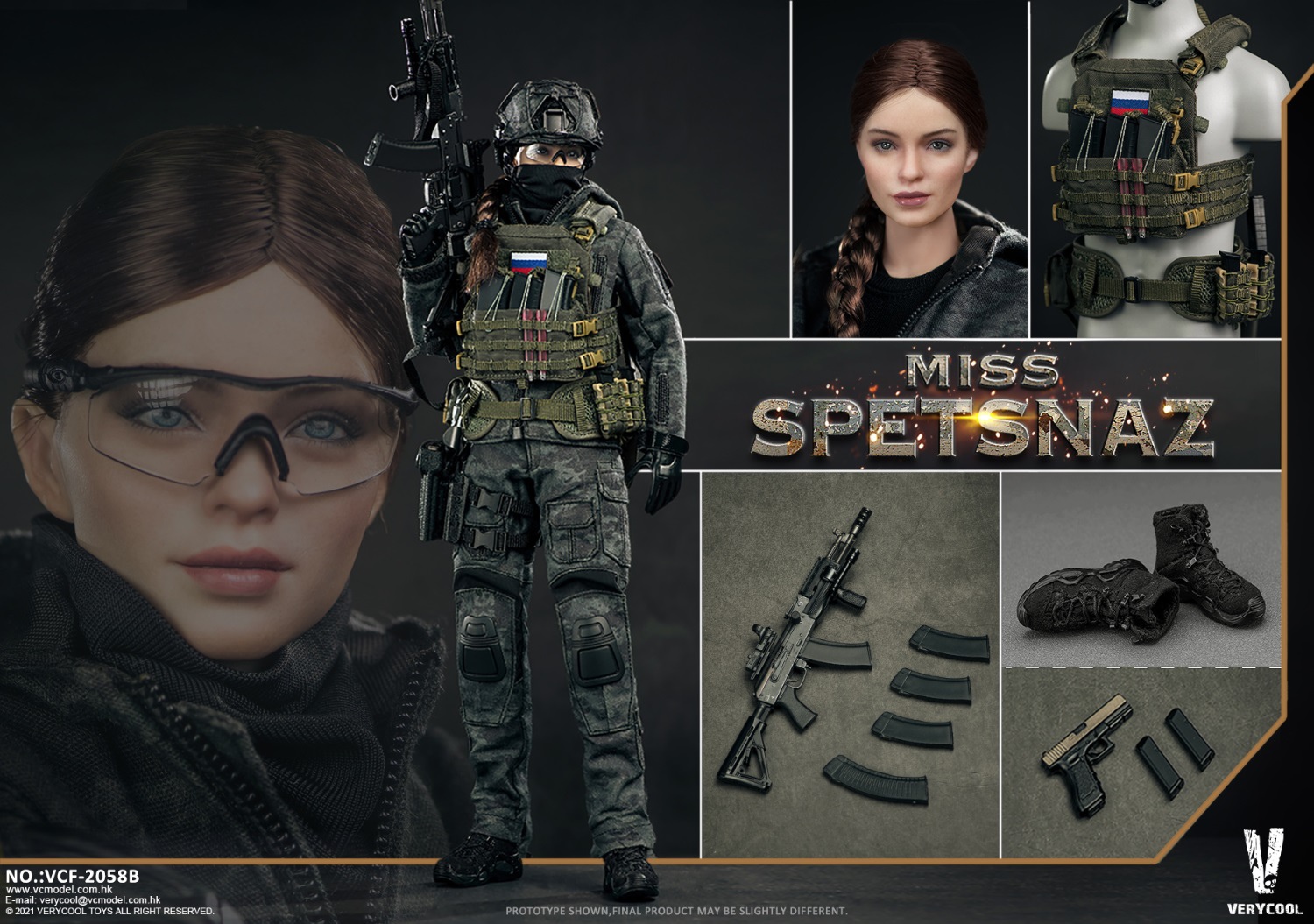  Artikelbild 3 des Artikels “1/6 MCB Camouflage -- Russian Special Combat Women Soldier “