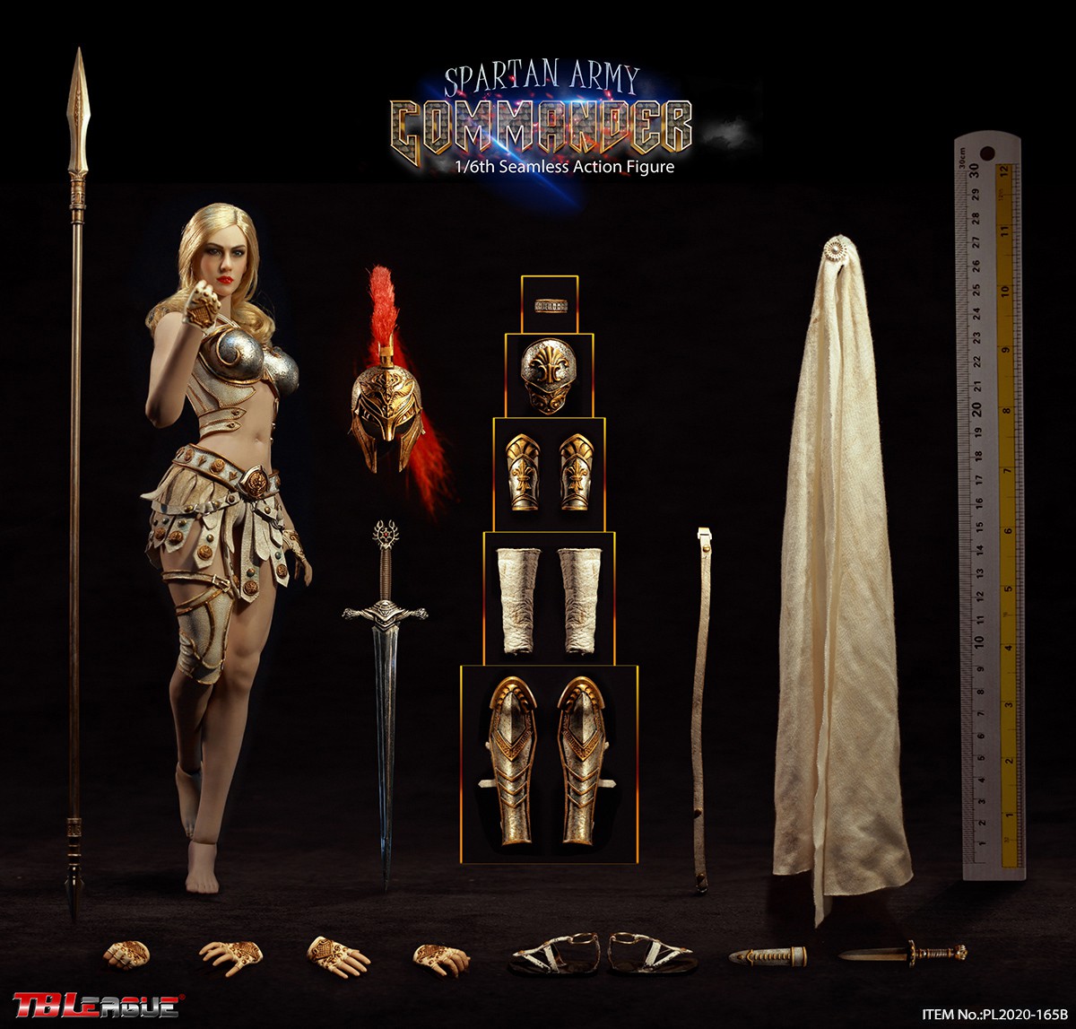  Product image 3 of the product “Spartan (Golden Commander)   1/6th Scale Action Figure ”