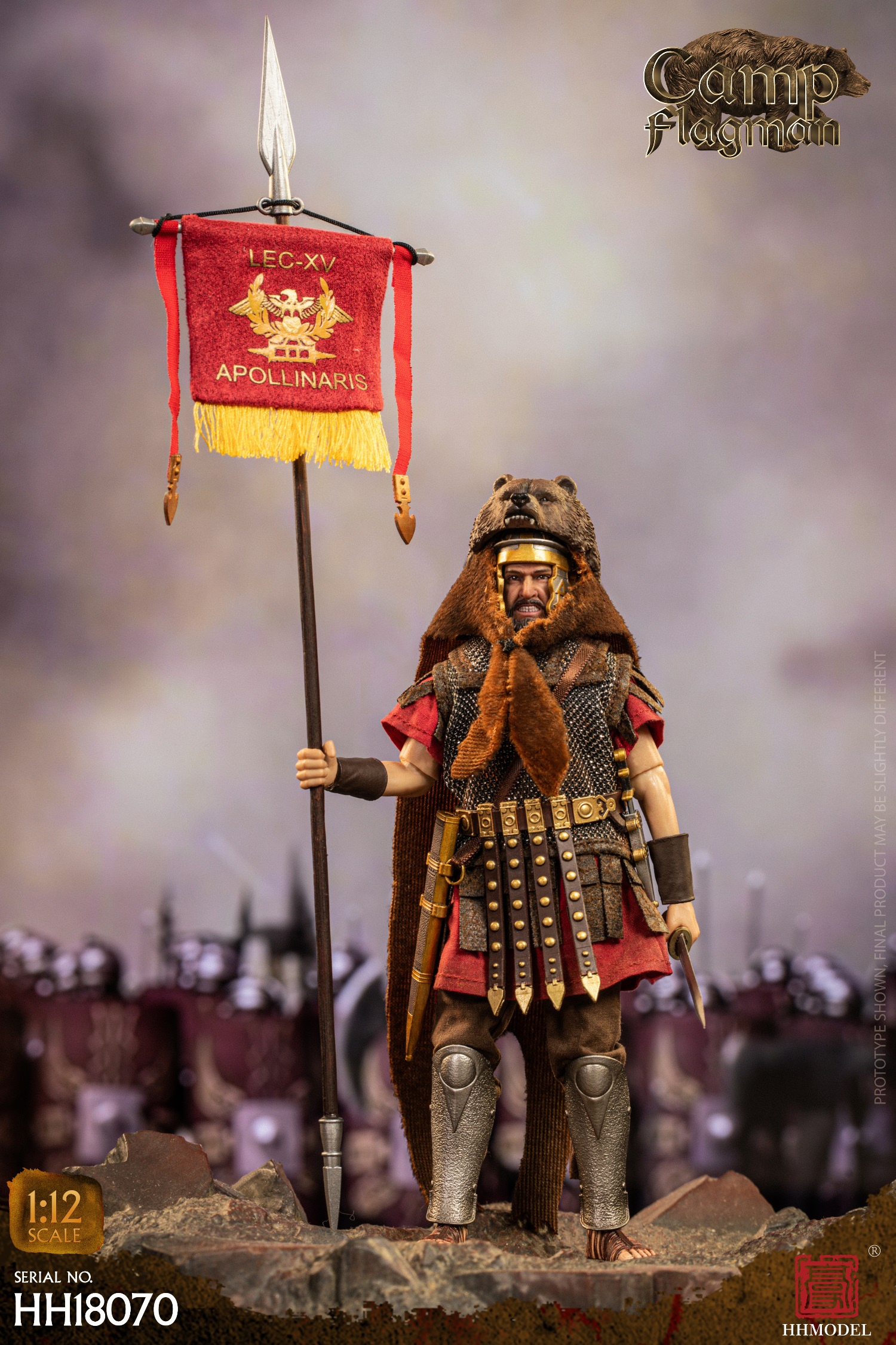  Artikelbild 3 des Artikels “1/12 Imperial Legion - Rome Camp flagman Action Figure “