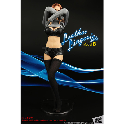  Artikelbild 3 des Artikels “Female Leather Lingerie Set (Black) 1:6 “