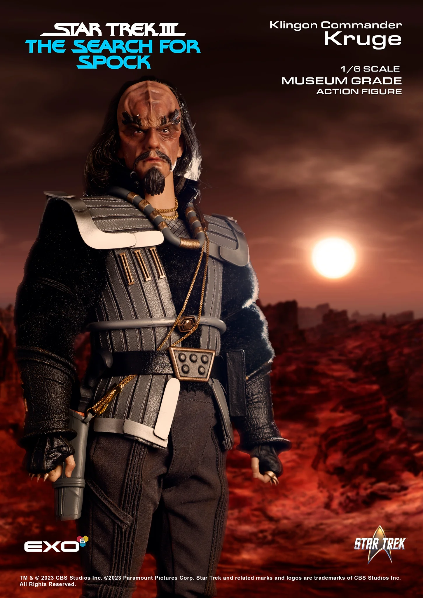  Product image 3 of the product “1/6 Scale Klingon Commander Kruge ”