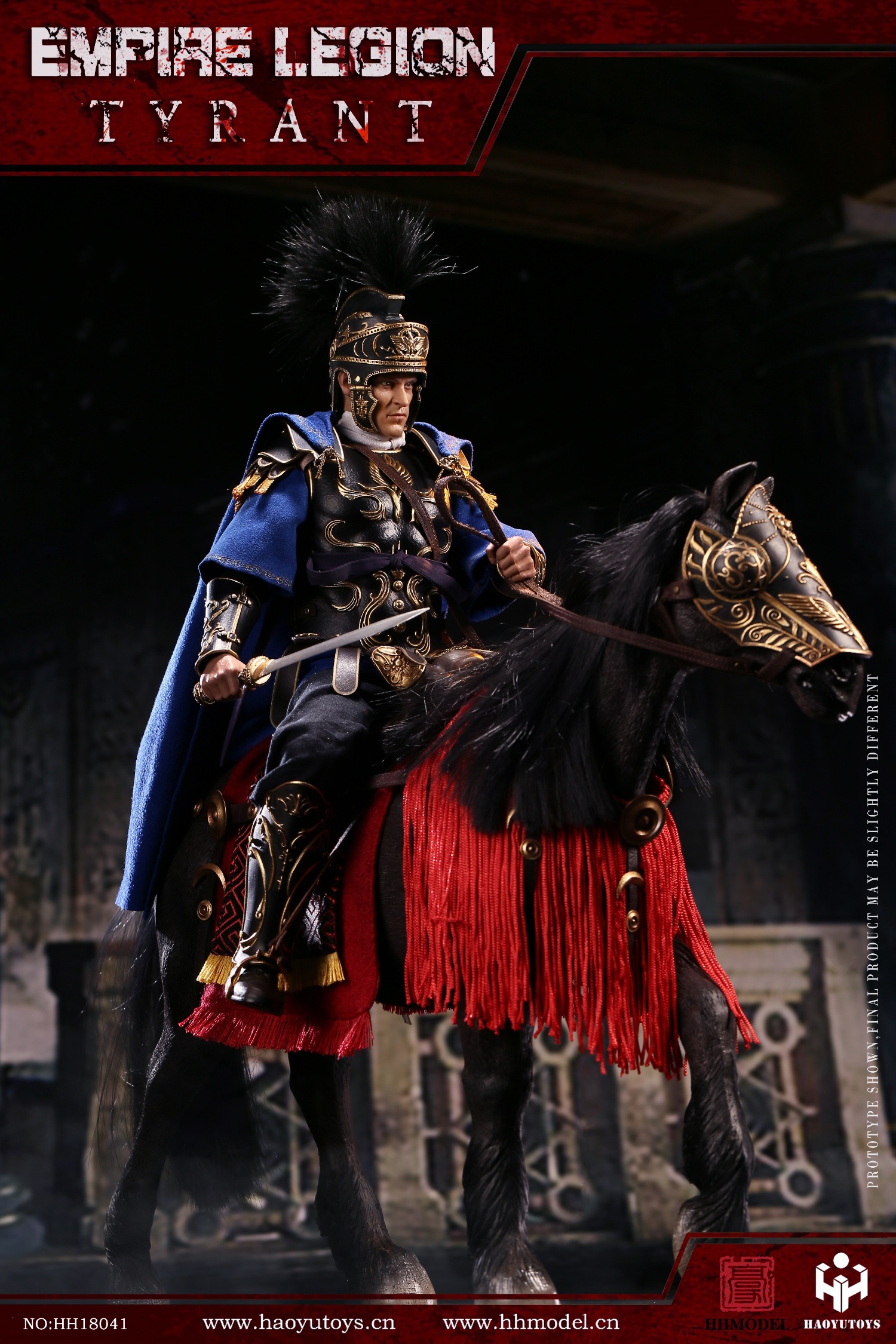  Product image 3 of the product “1/6 mperial Legion-Tyrant Black Gold Man and Horse Set Edition ”