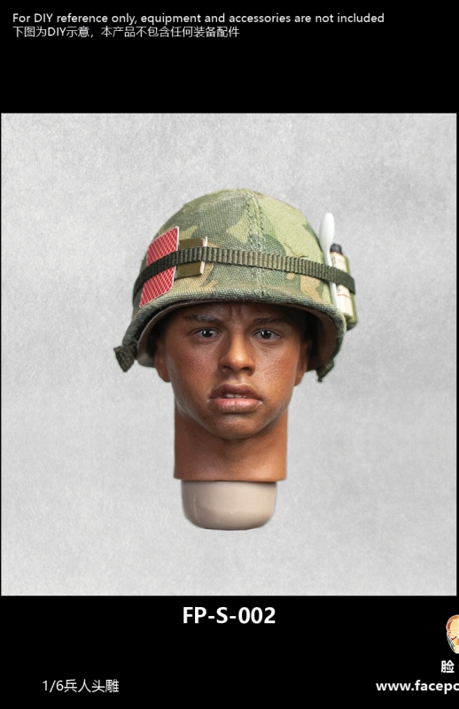  Product image 3 of the product “African Male Headsculpt with Expression 1/6 ”
