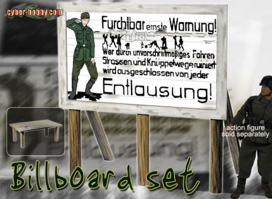  Product image 3 of the product “Billboard Set im Maßstab 1:6 - Cyberhobby Exclusive Set ”