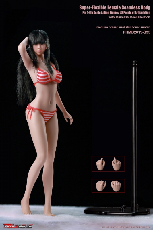  Product image 3 of the product “Caucasian Suntan Female Super Flexible Seamless Body (Middle Bust) 1/6 ”