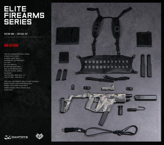  Artikelbild 3 des Artikels “1:6 Elite Firearms Series 3 - Vector SMG Tactical Set (Alpine Gray) “