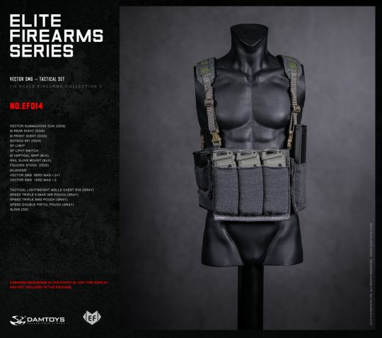  Product image 3 of the product “1/6 Elite Firearms Series 3 - Vector SMG Tactical Set (Olive Drab) ”