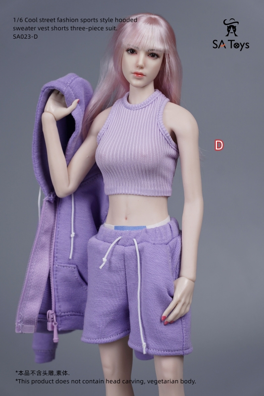  Product image 3 of the product “Female Cool Street Fashion Sports Style Set (Purple) 1:6 ”