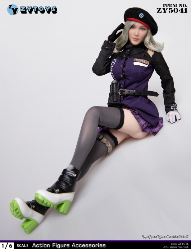  Product image 3 of the product “Female Sexy Military Suit Set (Purple) 1/6 ”