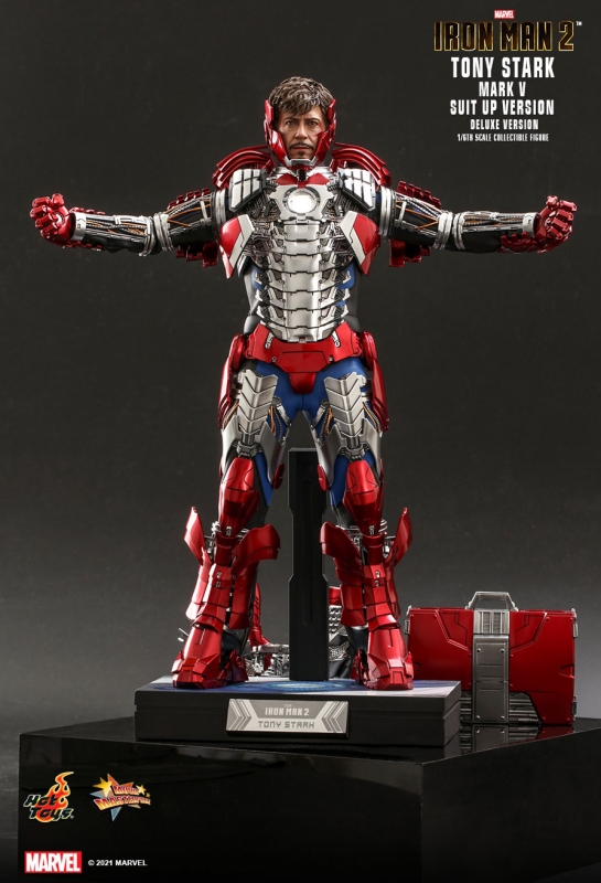  Product image 3 of the product “1/6th scale Tony Stark (Mark V Suit up Version) Collectible Figure (Deluxe Version) ”